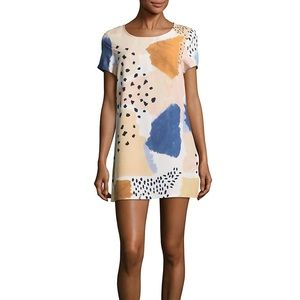 MINKPINK Sundowner Abstract Print Tee Dress